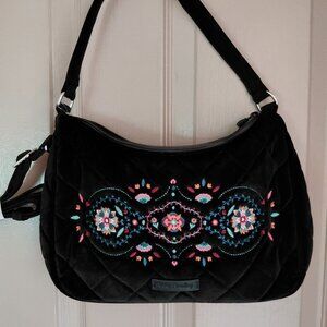 Vera Bradley NWT Quilted Velvet Shoulder Bag